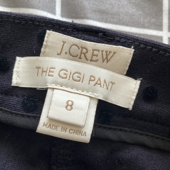 J. Crew Velvet Polka Dot Gigi Pant - Picture 2 of 4